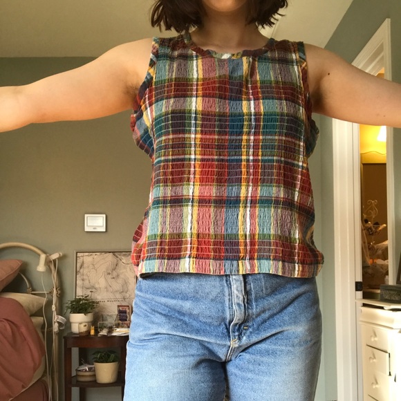 Plaid colorful tank size L. - Picture 2 of 4